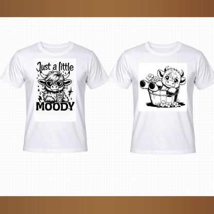 8 Cute Highland Cow Clipart Bundle 🐮