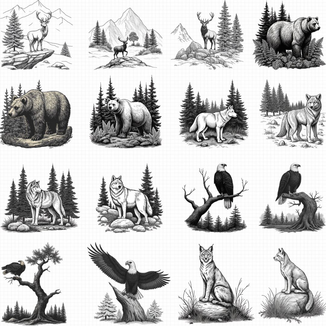 The Ultimate Wildlife Vector Collection: 102 Premium Animal Designs for CNC & Laser