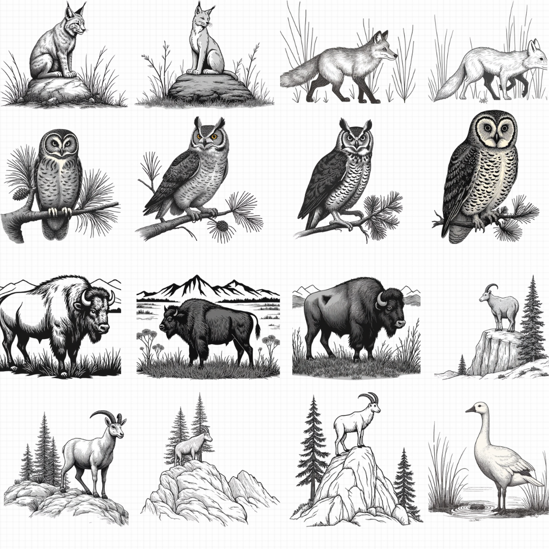 The Ultimate Wildlife Vector Collection: 102 Premium Animal Designs for CNC & Laser