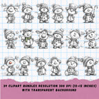 🛍️ Black Friday Clipart Mega Bundle | 39 PNG Sets (300 DPI)