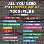 Christmas Mega Bundle 2025 | Retro & Funny Christmas SVG PNG Files