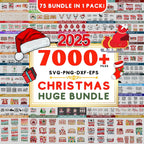 Christmas Mega Bundle 2025 | Retro & Funny Christmas SVG PNG Files