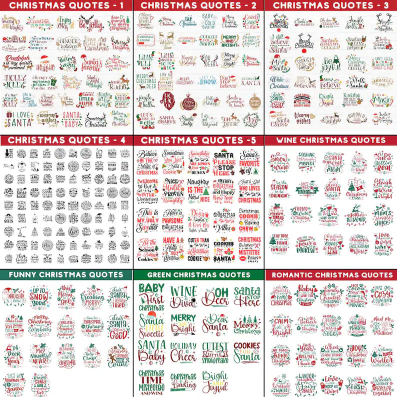 Christmas Mega Bundle 2025 | Retro & Funny Christmas SVG PNG Files