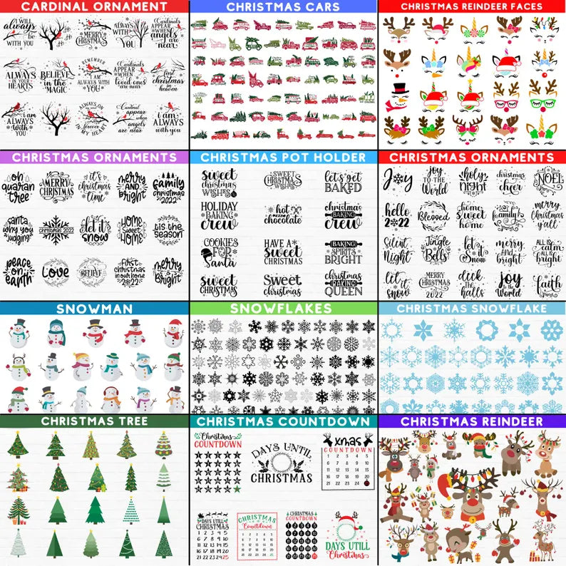 Christmas Mega Bundle 2025 | Retro & Funny Christmas SVG PNG Files