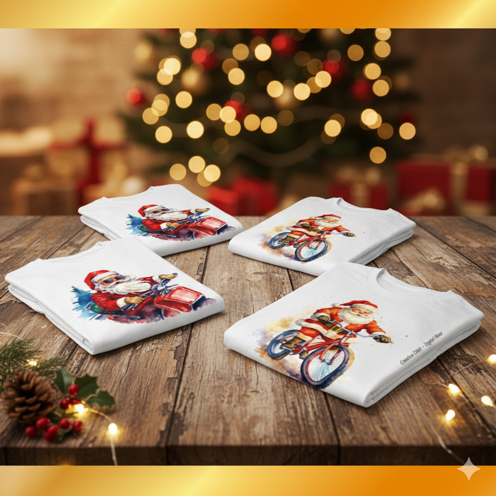 🎅 Funny Santa Clipart | Christmas PNG Bundle