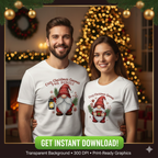 Christmas Gnomes Magic Clipart