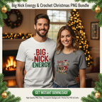 Faux Yarn Christmas PNG Bundle – Cozy Crochet, Knit & Embroidery Designs