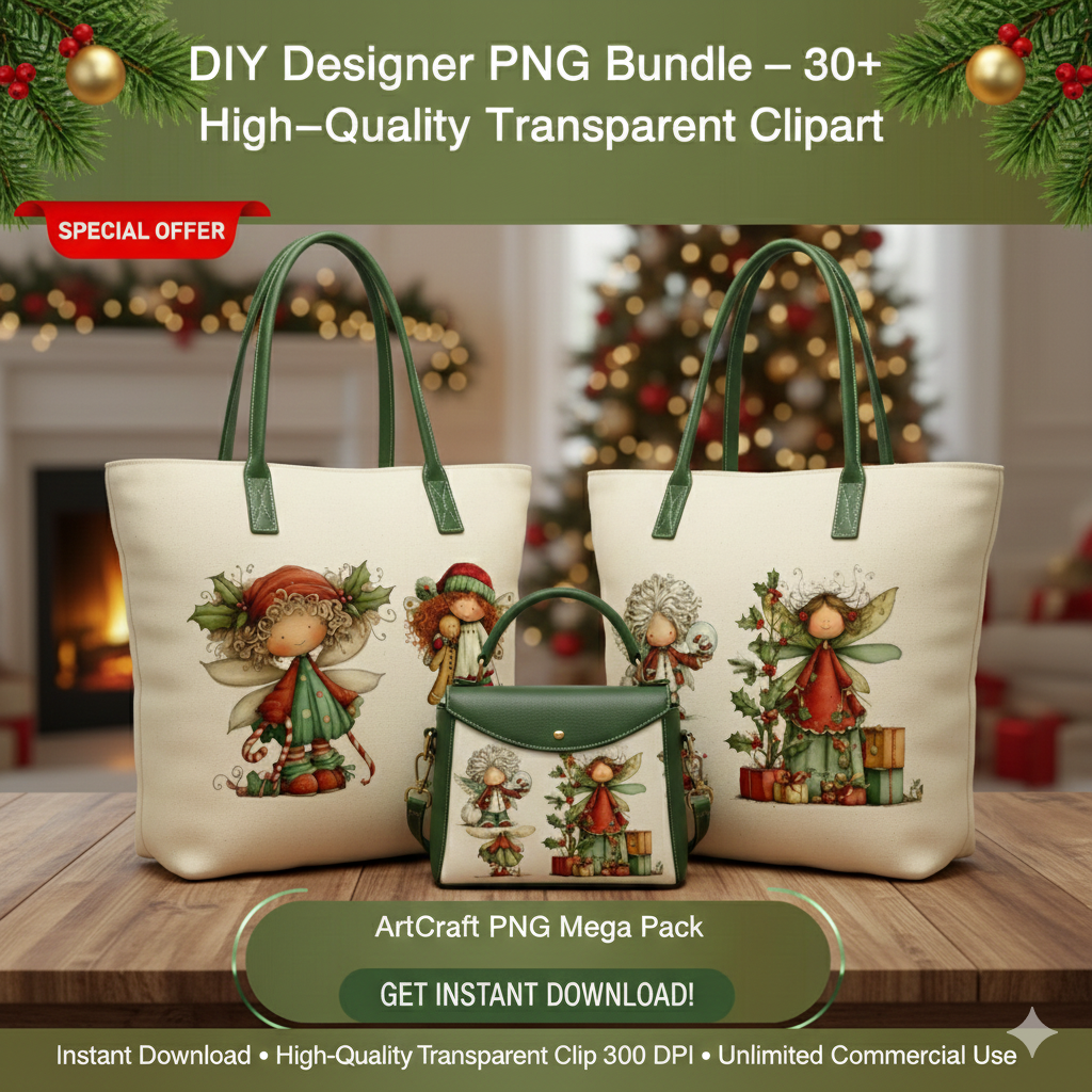 Premium PNG Bundle – 30 Transparent Designs