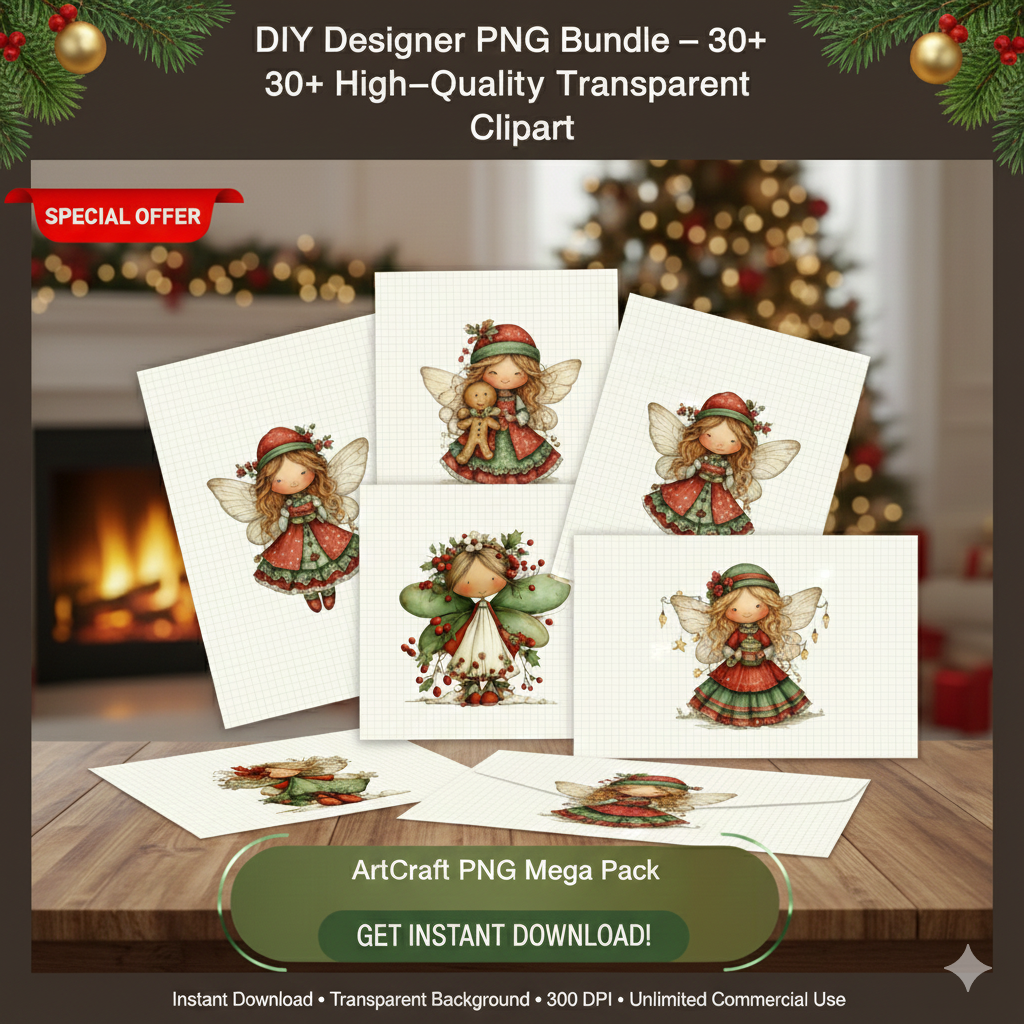 Premium PNG Bundle – 30 Transparent Designs